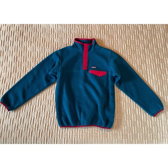 Kids' Large 12 Patagonia Synchila Snap-T Fleece Pullover - Picture 4 of 8